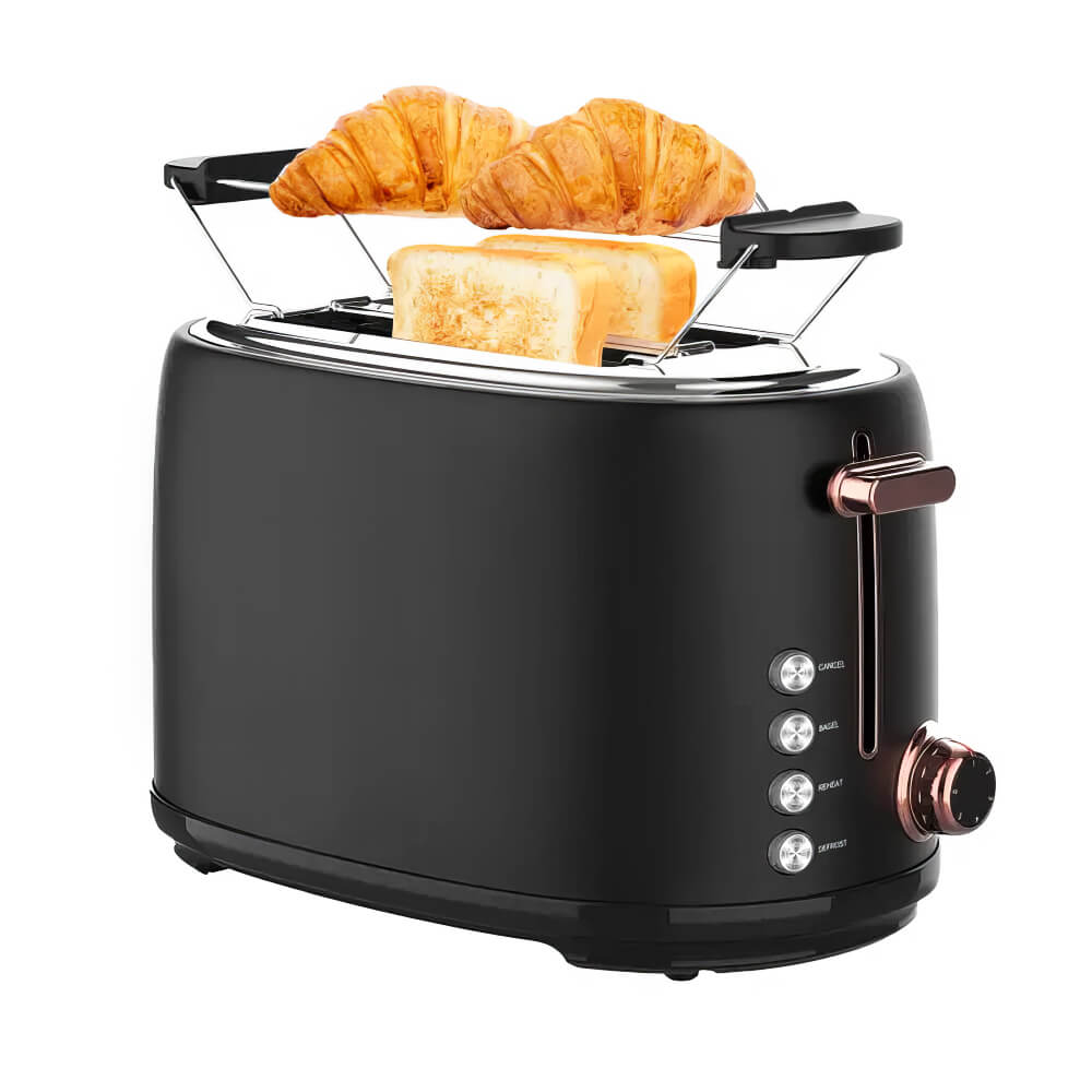 2-Slice Toaster with Warming Rack, 6 Browning Settings and 4 Functions