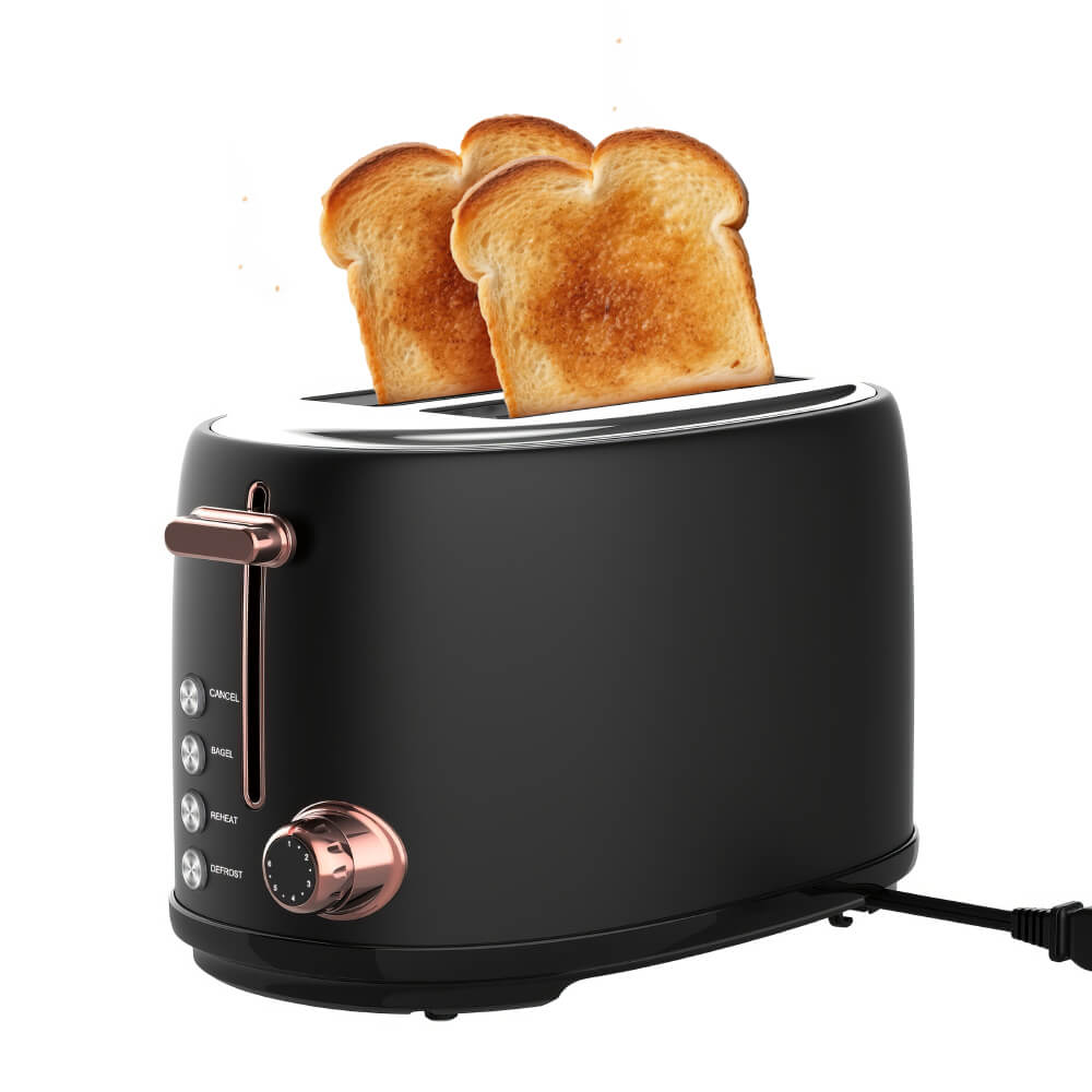 2-Slice Toaster with Warming Rack, 6 Browning Settings and 4 Functions