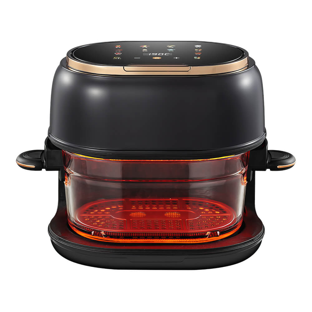 4L 1350W Touch Screen Air Fryer with Adjustable Temperature and Timer